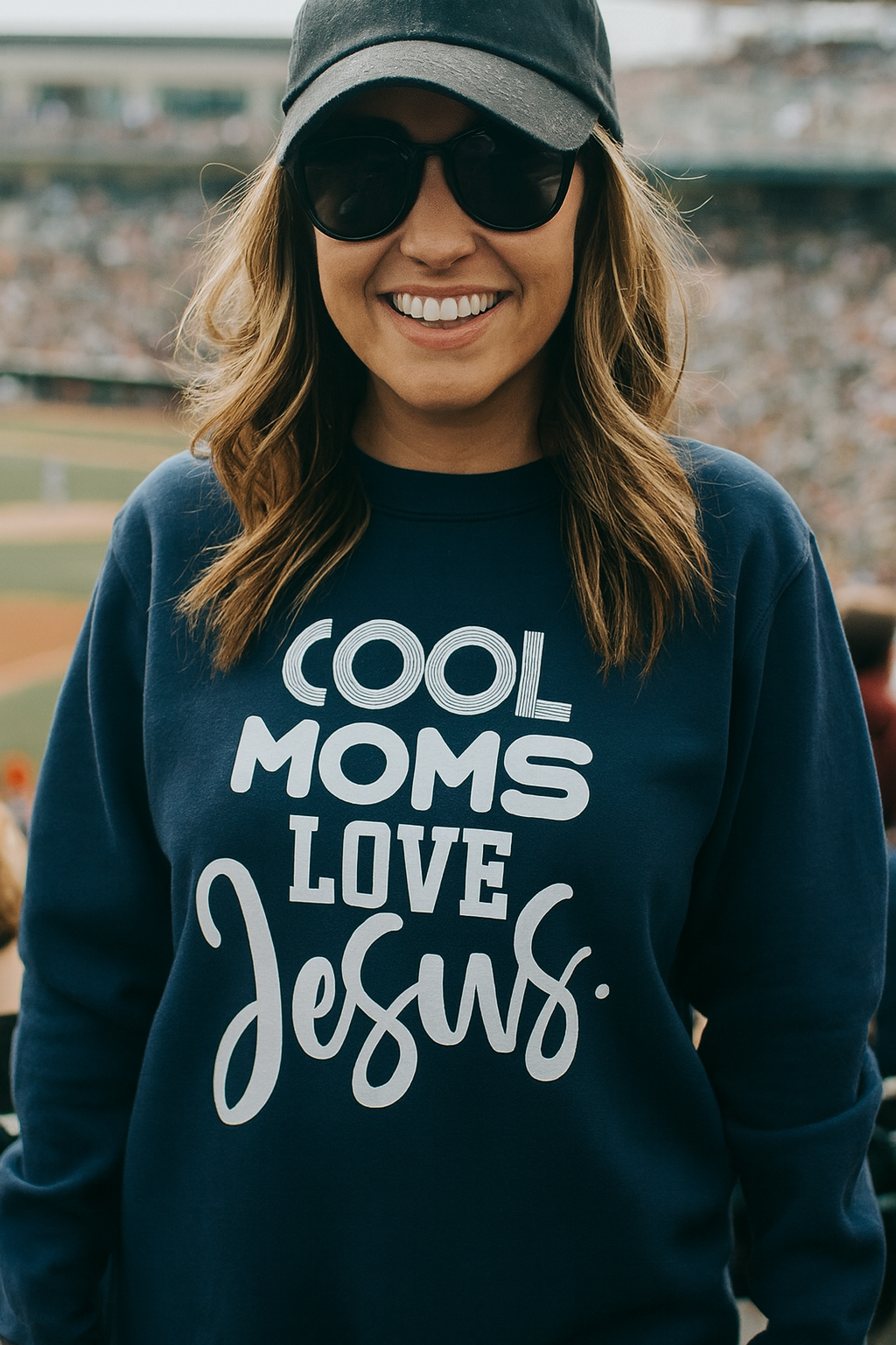 Cool Moms Love Jesus Sweatshirt- Rust & Redemption Collection