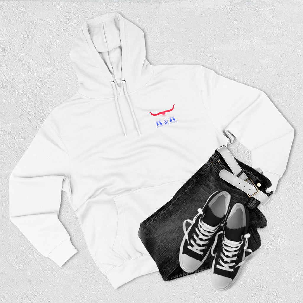 Patriotic Cross Hoodie — "Stand for the Flag, Kneel for the Cross" Fleece Pullover