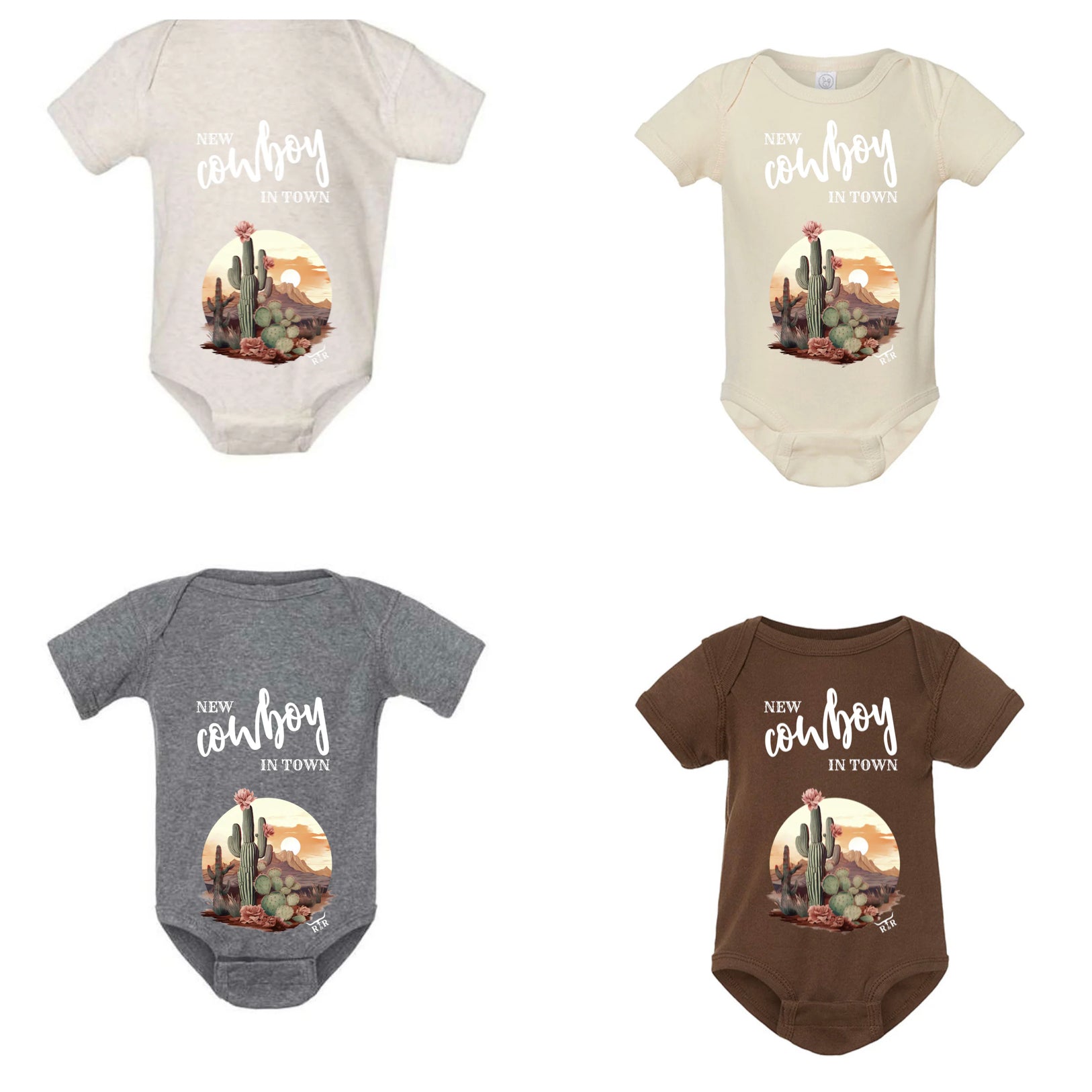 New Cowboy in Town - Desert Onesie - Rust & Redemption Collection